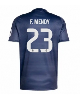 Billige Fotballdrakt Real Madrid Ferland Mendy #23 Replika Bortedrakt 2025-26 Kortermet Billige Fotballdrakt Real Madrid Ferland Mendy #23 Replika Bortedrakt 2025-26 Kortermet